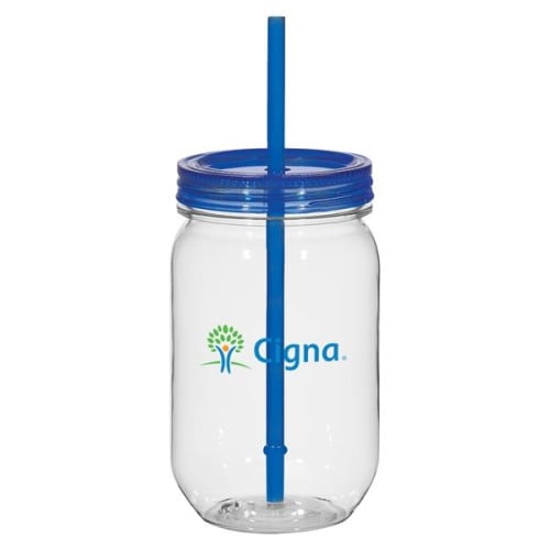 25 Oz. Tritan Mason Jar With Matching Straw