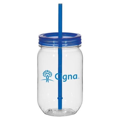 25 Oz. Tritan Mason Jar With Matching Straw