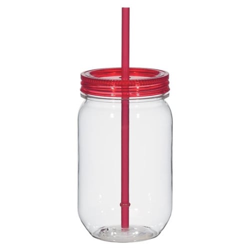 25 Oz. Tritan Mason Jar With Matching Straw