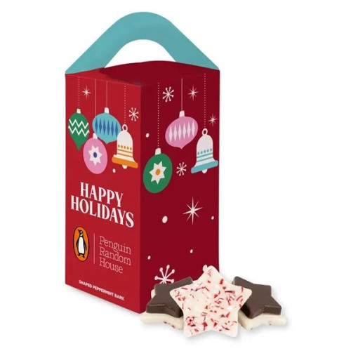 Tote Box with Peppermint Bark Shapes