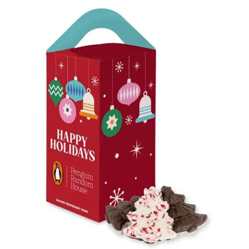 Tote Box with Peppermint Bark Shapes