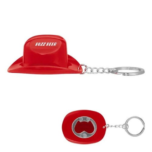 Cowboy Hat Bottle Opener Keychain
