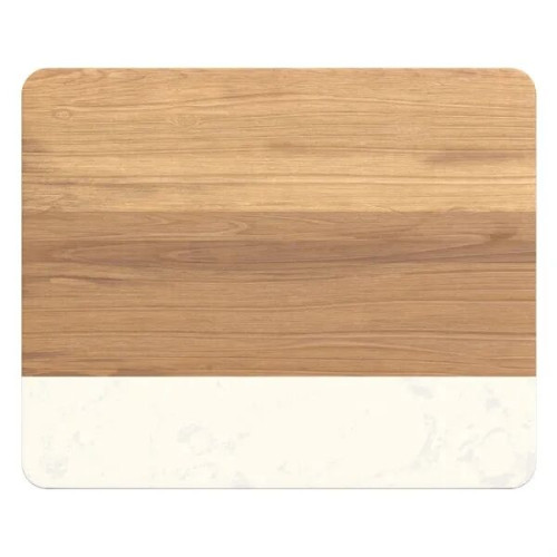 BROOKE   ACACIA WOOD AND FAUX MARBLE CUTTING BOARD
