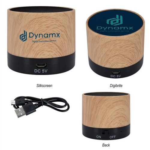 ALLEGRO WOOD GRAIN WIRELESS SPEAKER