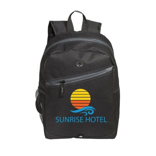 Front Zipper Color Laptop Backpack