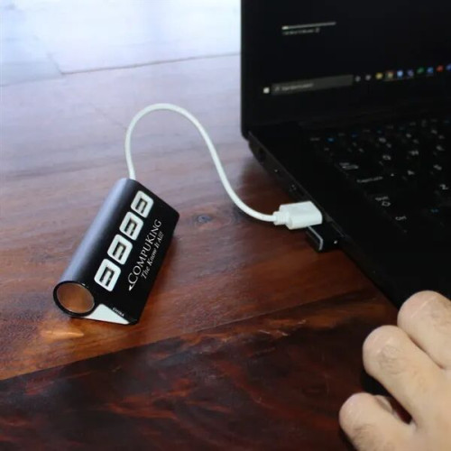4-Port Aluminum Wave USB Hub
