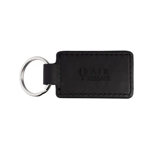 Leeman Tuscany PU Leather Rectangle Keychain