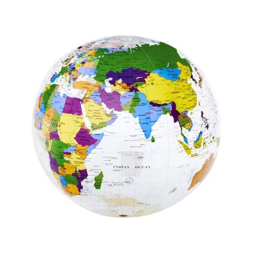 16" World Globe Beach Ball