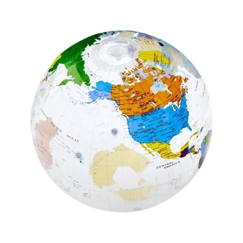 16" World Globe Beach Ball