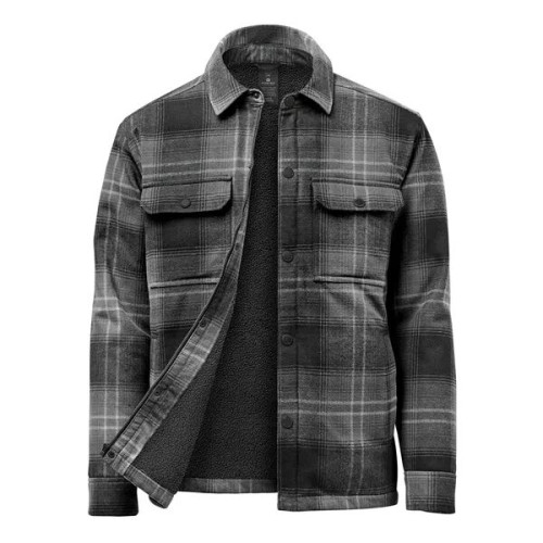 Men's Highland Sherpa Lined Plaid Jacket