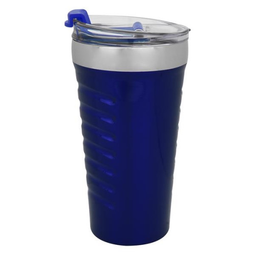 16 OZ. RIPPLE EFFECT STAINLESS STEEL TUMBLER
