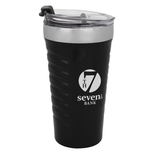 16 OZ. RIPPLE EFFECT STAINLESS STEEL TUMBLER