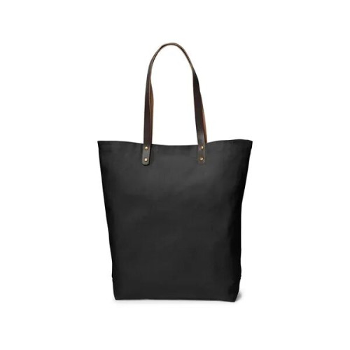 Urban Cotton Tote Bag with Leather Handles