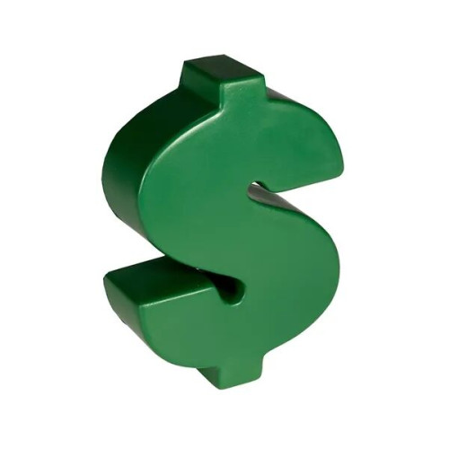 Dollar Money Sign Shape Stress Ball