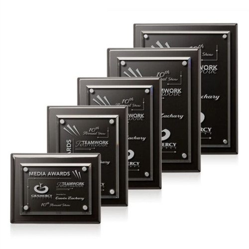 Caledon Plaque - Black/Silver