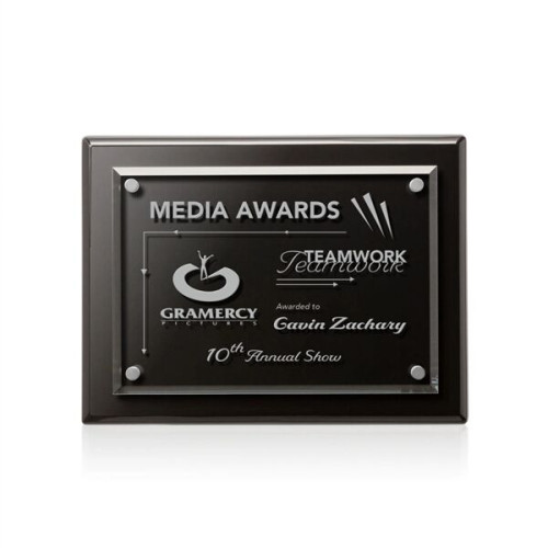Caledon Plaque - Black/Silver