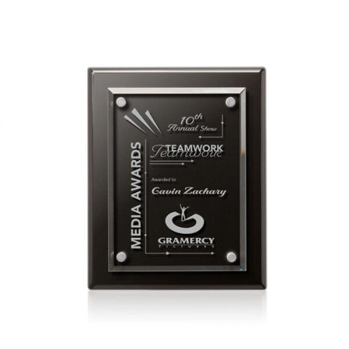 Caledon Plaque - Black/Silver