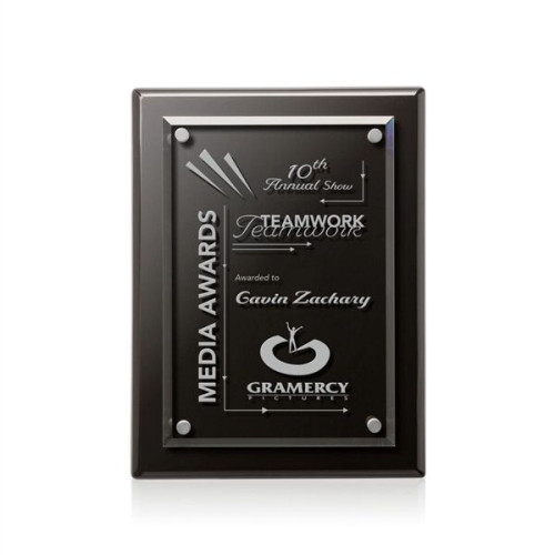 Caledon Plaque - Black/Silver