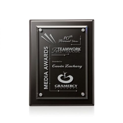 Caledon Plaque - Black/Silver