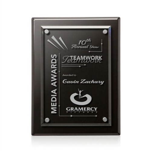 Caledon Plaque - Black/Silver