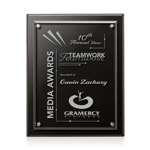 Caledon Plaque - Black/Silver