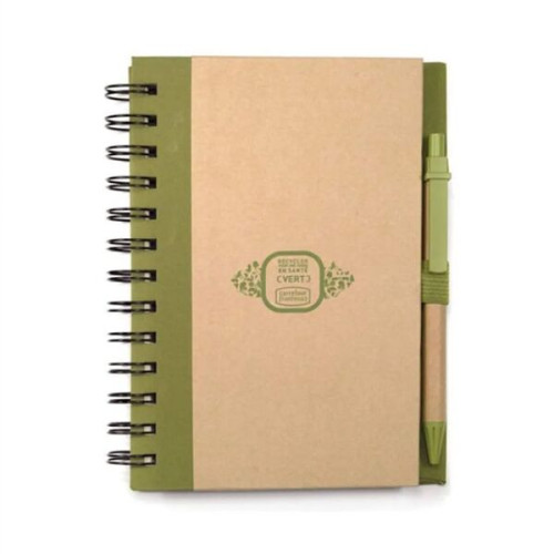 Spiral Bound Notebook & Harvest Pen