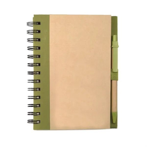 Spiral Bound Notebook & Harvest Pen