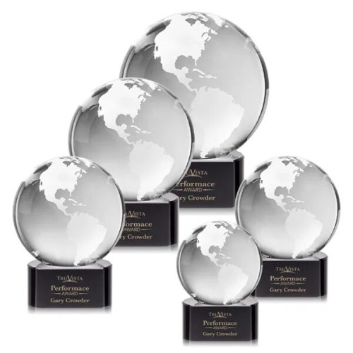 Globe Award on Paragon Base - Black