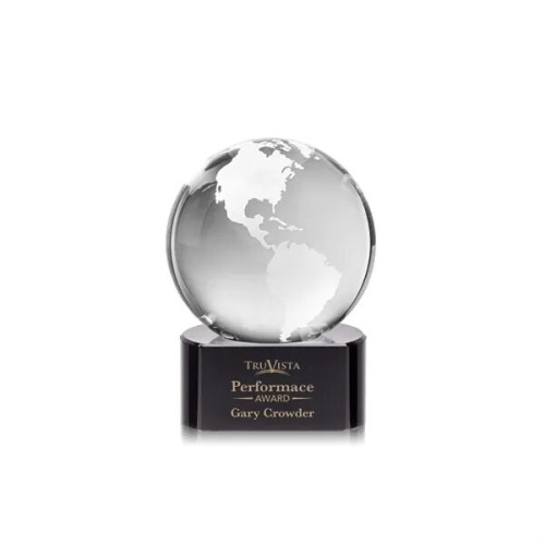 Globe Award on Paragon Base - Black