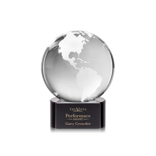 Globe Award on Paragon Base - Black