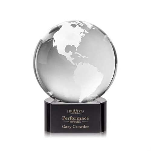 Globe Award on Paragon Base - Black
