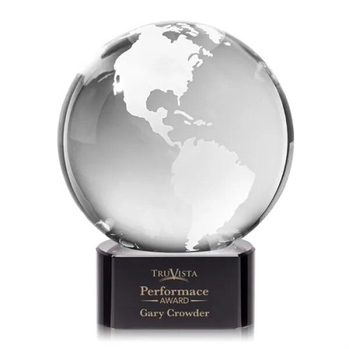 Globe Award on Paragon Base - Black