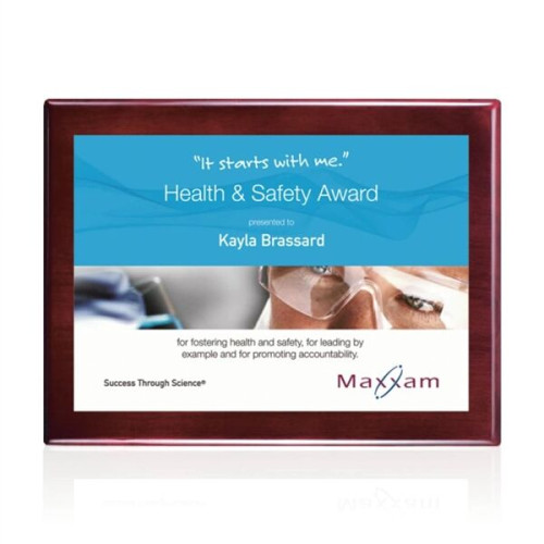 Oakleigh/AstroSub Plaque - Rosewood/White