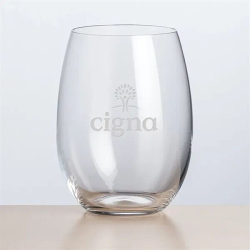 Carlita Stemless Wine - Deep Etch