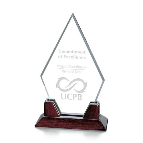 Sunrise Award - Starfire/Rosewood 8.75"