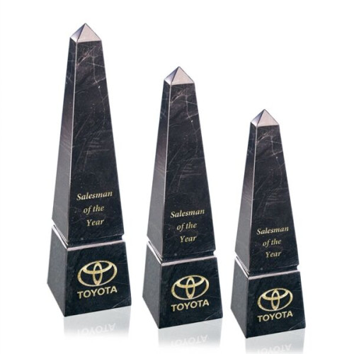 Groove Marble Obelisk Award - Black