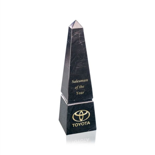 Groove Marble Obelisk Award - Black