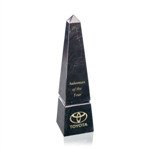 Groove Marble Obelisk Award - Black