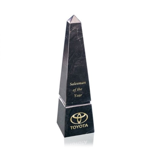 Groove Marble Obelisk Award - Black