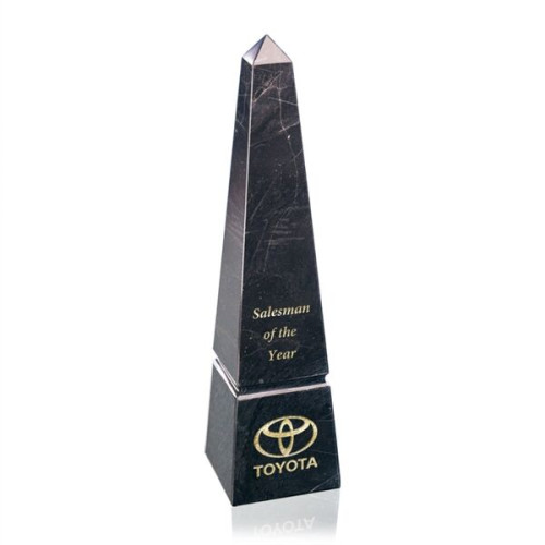 Groove Marble Obelisk Award - Black