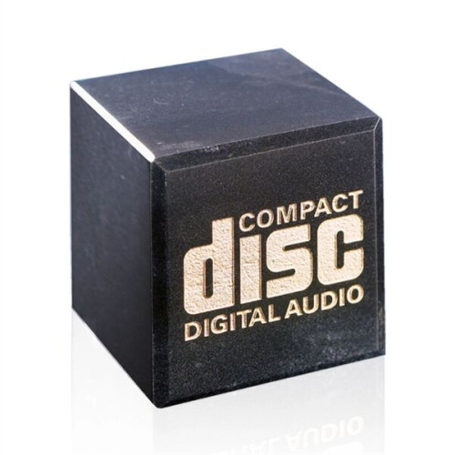 Marble Cube Award - Black