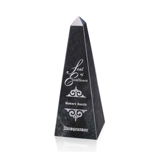 Marble Obelisk Award - Black