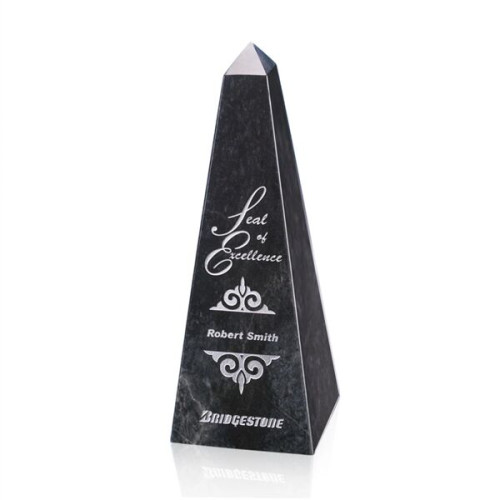 Marble Obelisk Award - Black