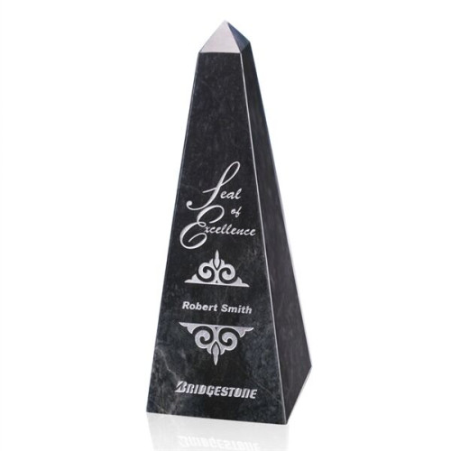 Marble Obelisk Award - Black