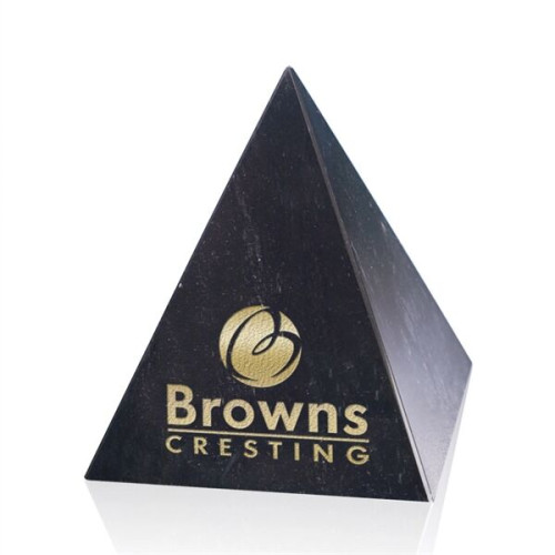 Marble Pyramid Award - Black