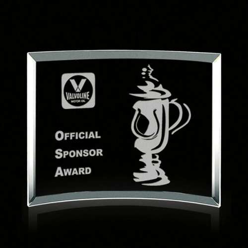 Curved Bevel Award - Jade