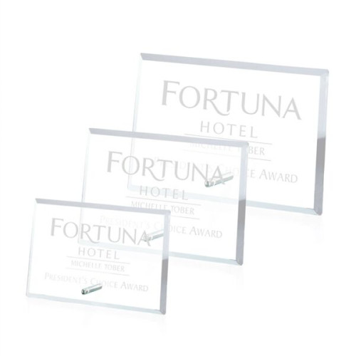Windsor Rectangle Horizontal Award - Chrome