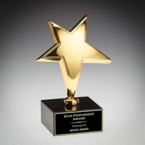 Gold Rising Star Award on Marble