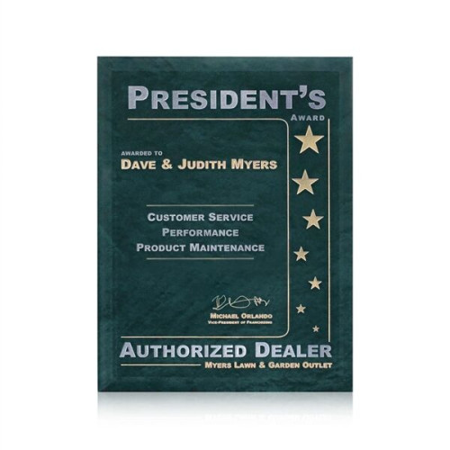 Dunsmore Plaque - Green