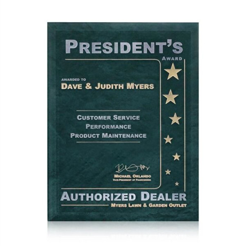 Dunsmore Plaque - Green